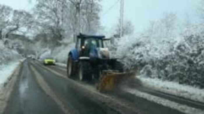 Snow brings day of disruption across Devon