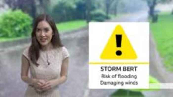 Strong winds and flooding as Storm Bert arrives