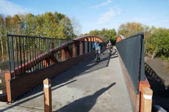 New bridge keeps key trail going by taking it up and over Chesterfield Canal