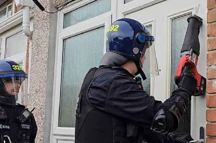 Police arrest 19 and seize weapons in dramatic drug raids