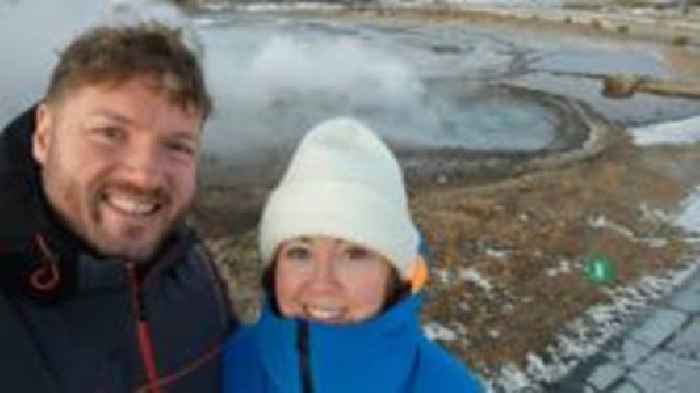 Holidaying couple flee as volcano erupts nearby