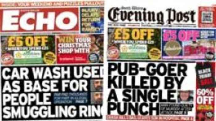 Wales' papers: Car wash people smugglers and one punch killer