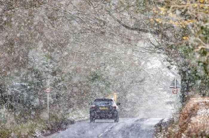 Live: A381 blocked both ways after crash on icy road at Harbertonford