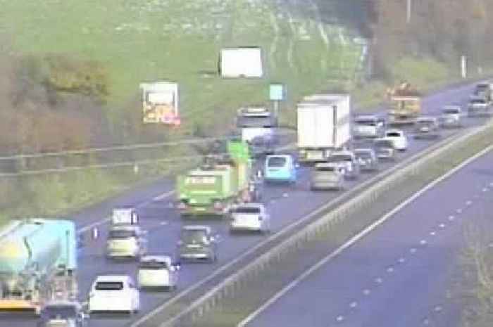 M5 lorry driver reported for crashing off motorway and ploughing into a field