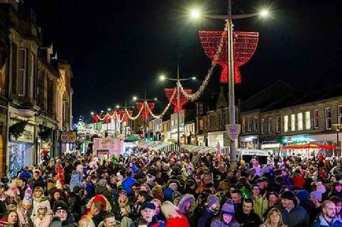 Christmas lights are being switched on across South Lanarkshire this weekend