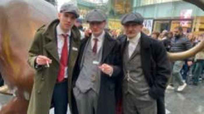 Flat caps galore at Tommy Shelby lookalike contest