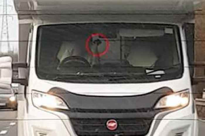 Watch motorhome driver on phone and shocking near misses as police sent record number of video clips