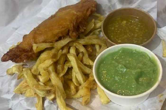 We tried fish and chips from a historic 'shoppe' in Gloucester