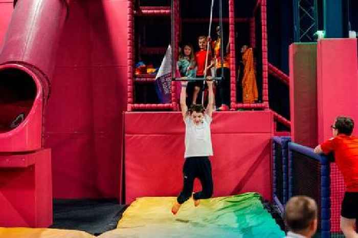 The Christmas-themed trampoline park with music, games and Santa himself