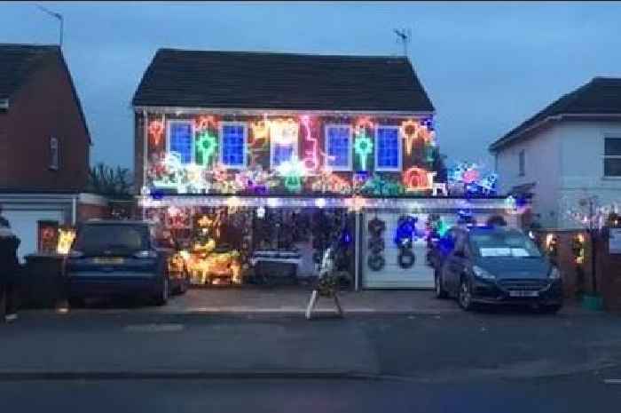 Surrey’s spectacular Christmas house with more than 40,000 bulbs that brings a smile to people’s faces