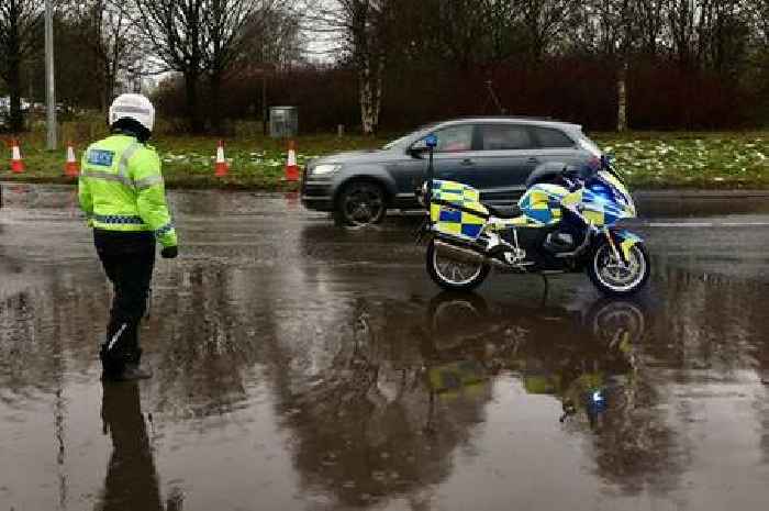 Live updates as 'police incident' and flooding shuts A34 in North Staffordshire