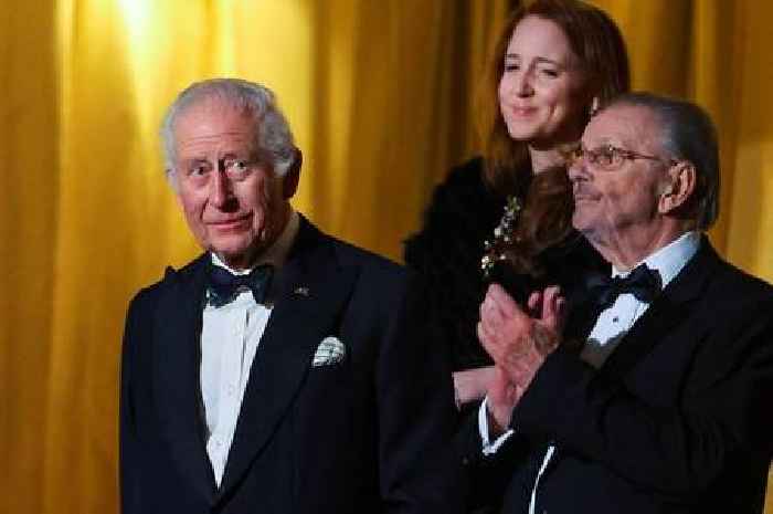 King 'charming and funny' as he attends Royal Variety Performance alone after Queen skips event