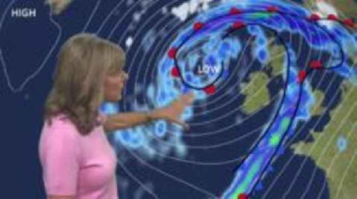 Latest forecast as Storm Bert brings heavy rain and gales