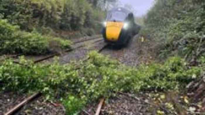 Storm Bert causes widespread rail disruption