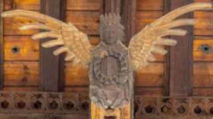 The story behind a church's 'stunning' angel roof