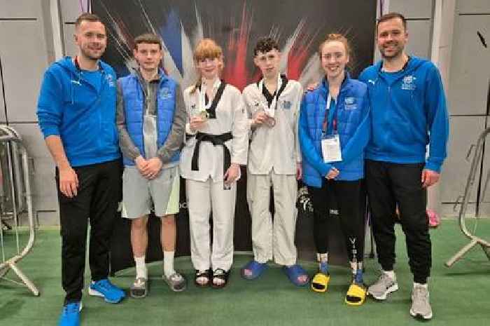 Wishaw Taekwondo club medal in two major events