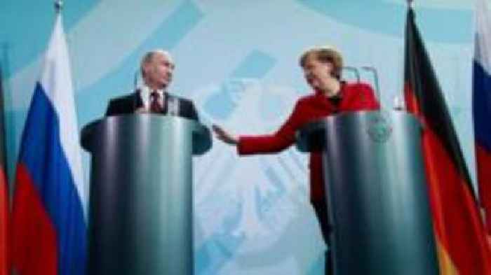 Angela Merkel defends ties with Russia and blocking Ukraine from Nato