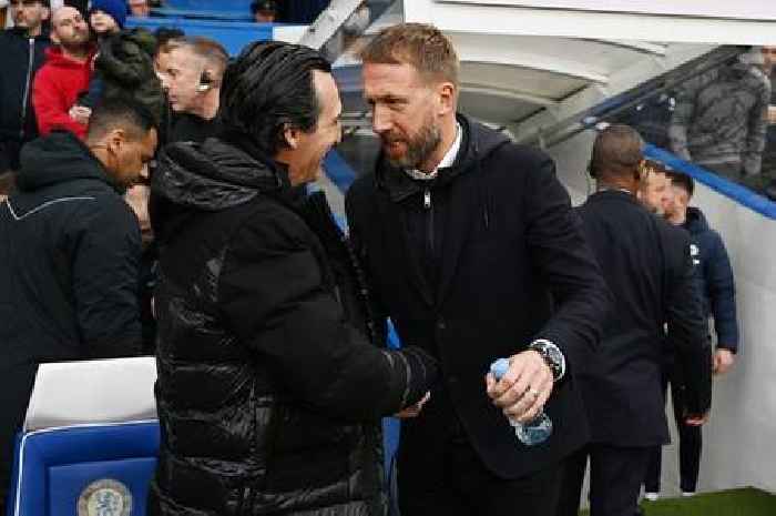 Graham Potter reveals Unai Emery exchange as Aston Villa seek Chelsea repeat