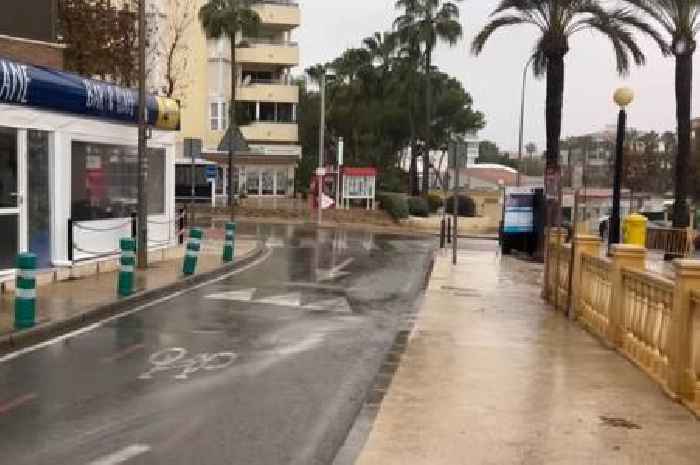 Spanish holiday hotspot flooded by 'insane' rainstorm as manhole covers explode