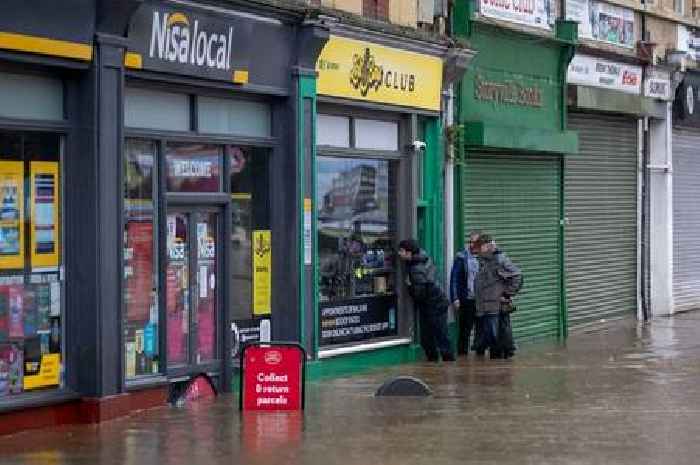 One simple way you can support 'beautiful' Valleys shops submerged in dirty river water