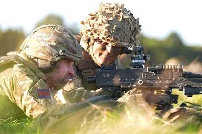 Pictures: Rugged bearded Prince William on exercise with army