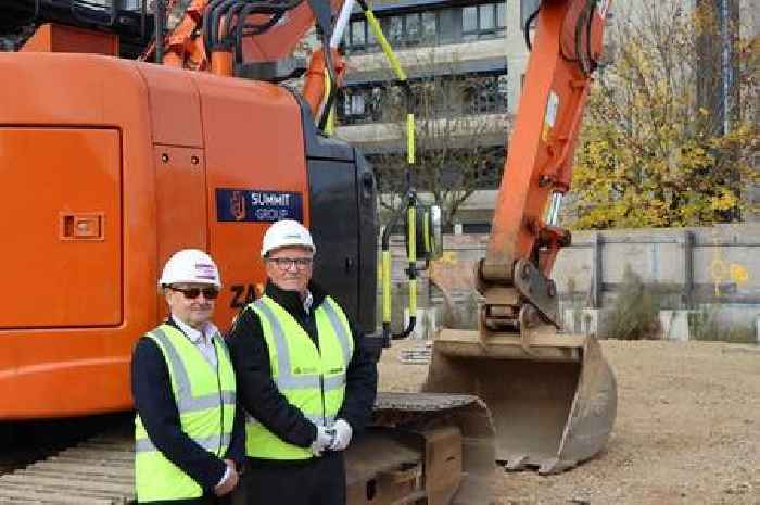 Name of new Stevenage flat block revealed as work begins