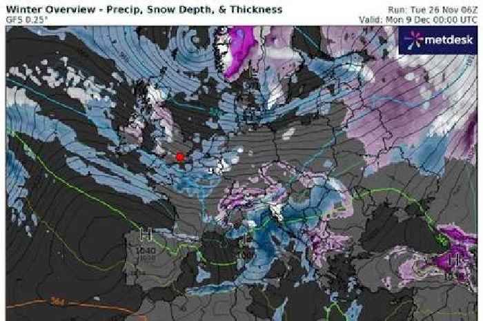 UK snow map shows exact date next winter storm will hit with 'unsettled' weather on way