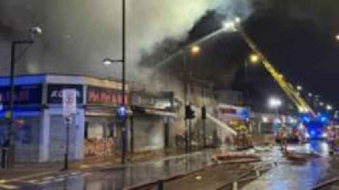 Five in hospital after north London takeaway blaze