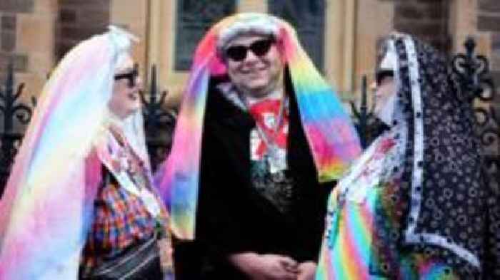 Colourful funeral held for Janey Godley in Glasgow