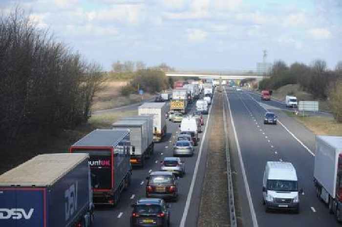 Live M11 updates after crash shuts lane and causes delays