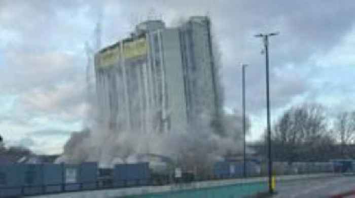 Children destroy flats in controlled explosion