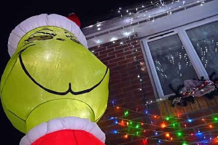 Family's Christmas lights loved by neighbourhood includes massive Grinch