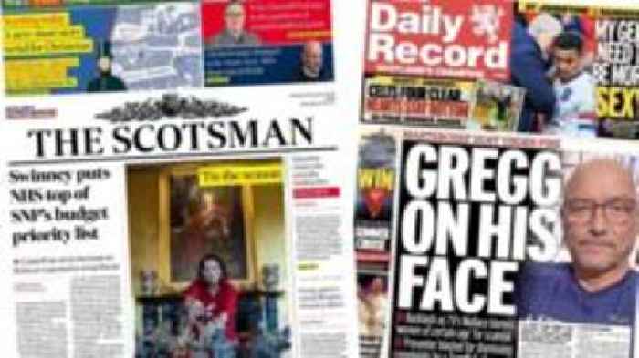 Scotland's papers: NHS budget priority and Gregg Wallace backlash