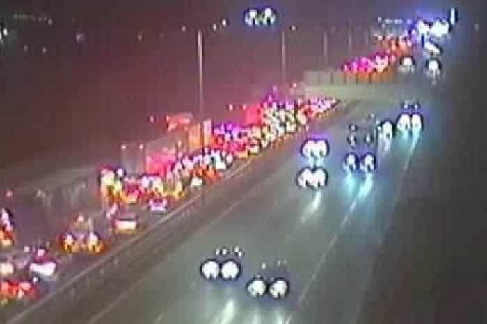 Police investigating fatal M1 livestock truck crash after pedestrian's death at junction 21