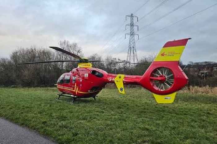 Woman flown to Royal Stoke as air ambulance lands at Stoke-on-Trent beauty spot