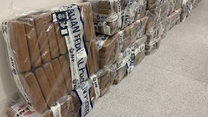 Record 2.3 tonnes of cocaine seized from biker gang's broken down fishing boat