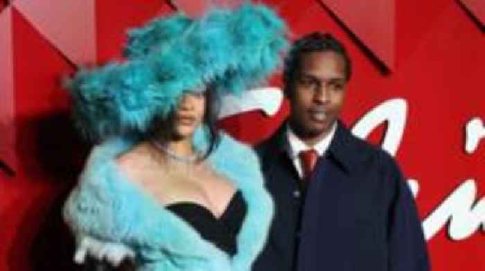 Watch Rihanna and A$AP Rocky light up red carpet at UK Fashion Awards