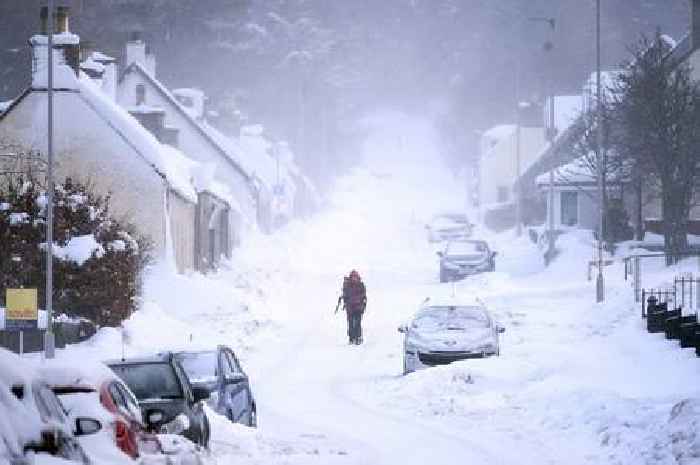 Snow weather map shows exact date 550-mile ice wall hits Scotland