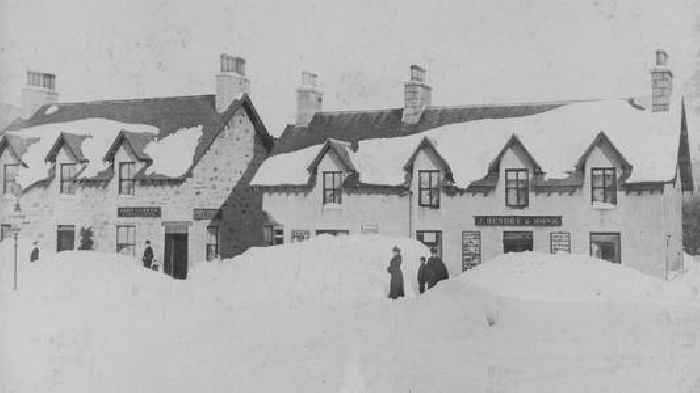 Rare photos reveal Father Christmas of 1909 and day Scotland reached -27C