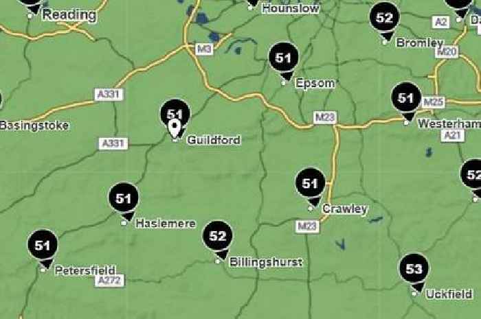 New yellow weather warning issued for Surrey amid Storm Darragh chaos