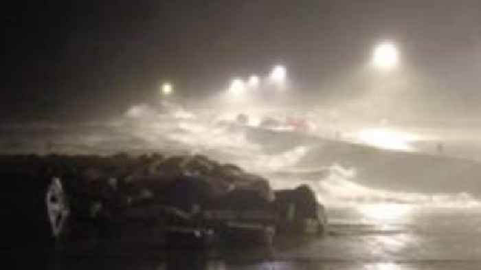 Millions urged to stay at home as Storm Darragh hits