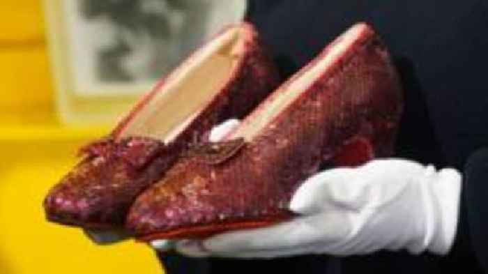 Dorothy's ruby slippers sell for $28m at auction