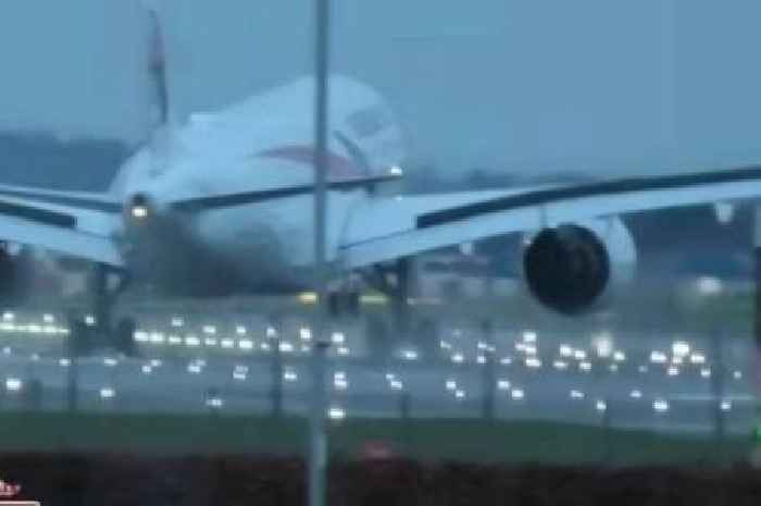 Pilot's 'amazing' Heathrow Airport landing during Storm Darragh praised for tricky move