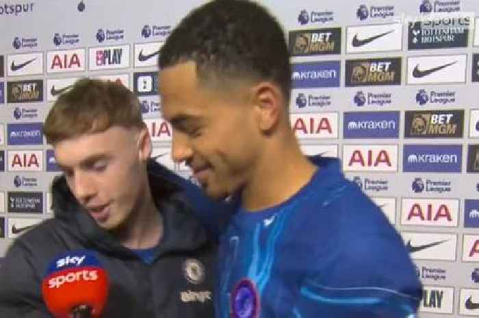 Levi Colwill three-word message to Chelsea hero Cole Palmer on live TV speaks volumes