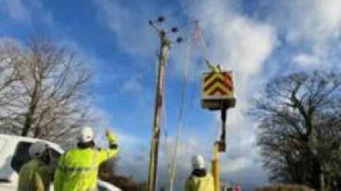 Thousands still without power after Storm Darragh