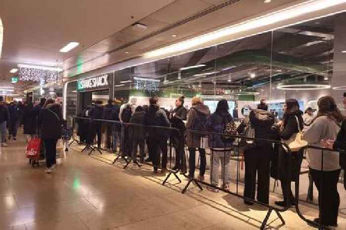 Queues of people wait outside new Grand Central restaurant in Birmingham