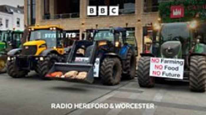 Farmers bring tractor protest to Worcester