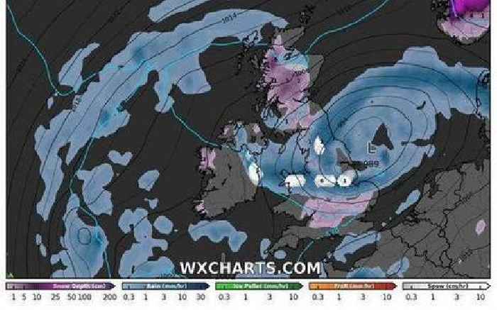 New maps show when Arctic snow bomb sweeps across UK with subzero temperatures