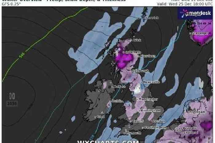 White Christmas expected in Scotland and parts of UK, mild and wet weather for others