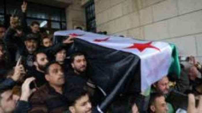 'I wish he'd lived to see new Syria' - Crowds bury anti-Assad activist